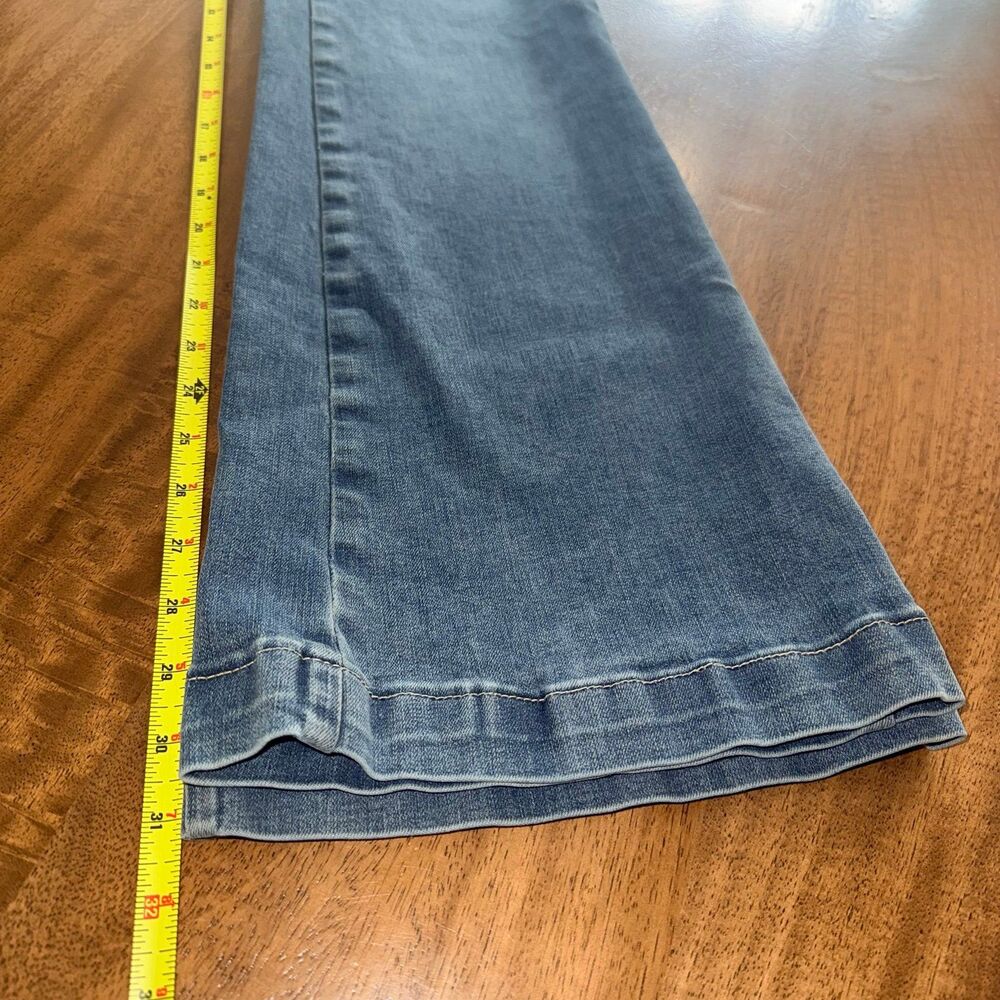 Ed Hardy Slim Flare Jeans Vtg Tattoo Skull Graphic New York City Denim Size 30 - Picture 8 of 8